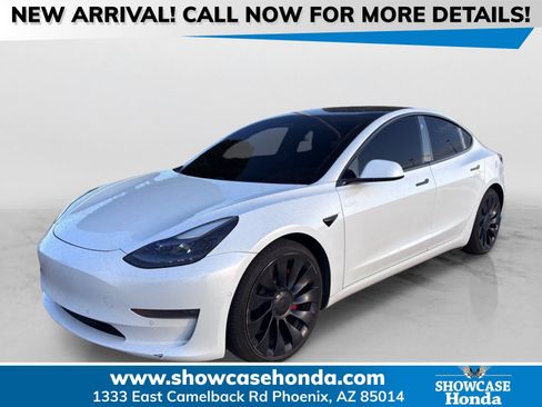 Used 2021 Tesla Model 3 Performance AWD/4WD image 1