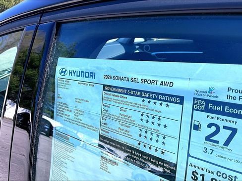 New 2026 Hyundai Sonata SEL AWD/4WD image 14