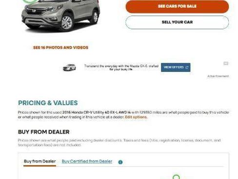 Used 2016 Honda HR-V EX-L image 23