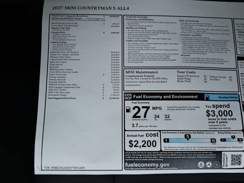 New 2027 MINI Cooper Countryman S AWD/4WD image 24