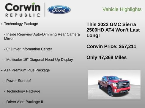 Used 2022 GMC Sierra 2500 AT4 w/ AT4 Premium Plus Package image 31