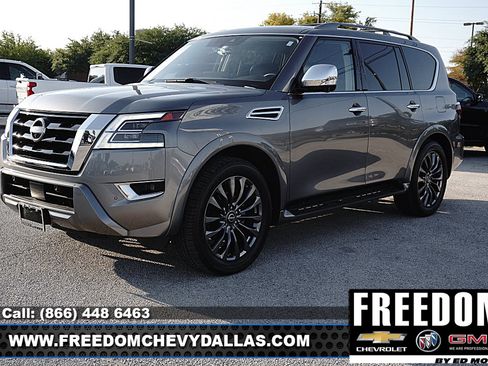 Used 2023 Nissan Armada Platinum w/ Captain's Chairs Package AWD/4WD image 3