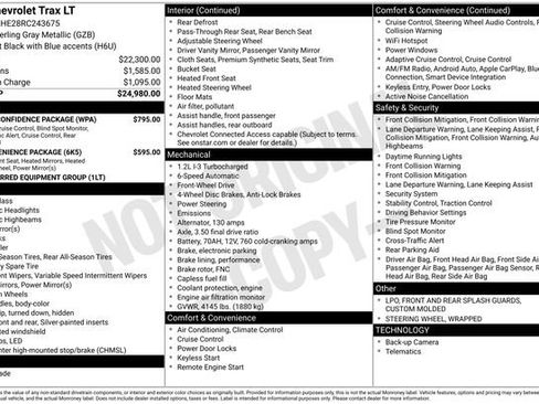 Used 2024 Chevrolet Trax LT w/ Driver Confidence Package image 1