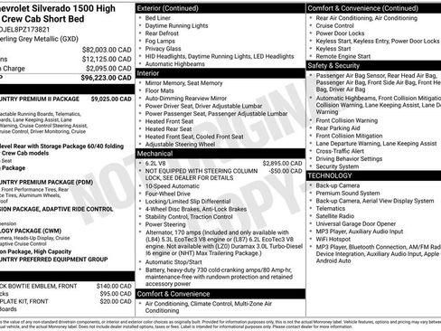 Used 2023 Chevrolet Silverado 1500 High Country AWD/4WD image 27