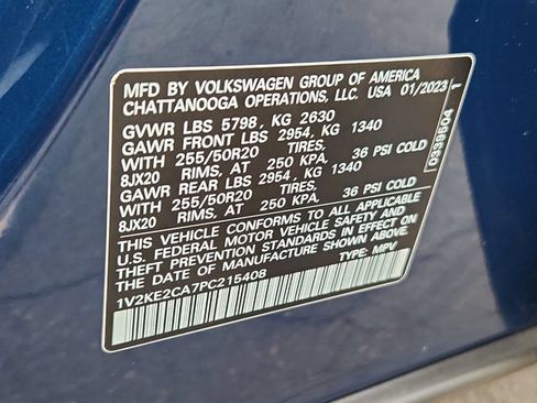 Certified 2023 Volkswagen Atlas Cross Sport SE AWD/4WD image 16