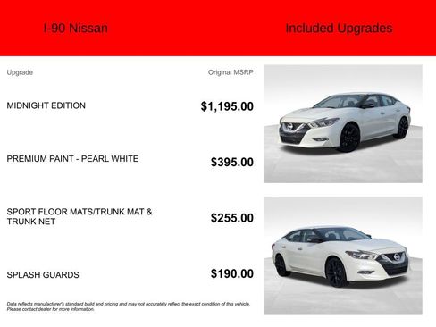 Used 2016 Nissan Maxima SR w/ Midnight Edition image 6