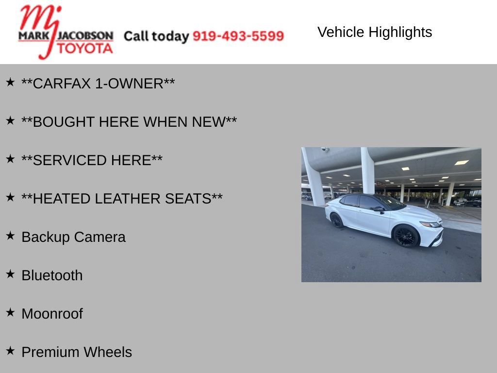 Used 2023 Toyota Camry XSE w/ Navigation Package FWD image 5