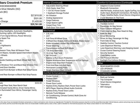 Certified 2025 Subaru Crosstrek 2.0i Premium image 7