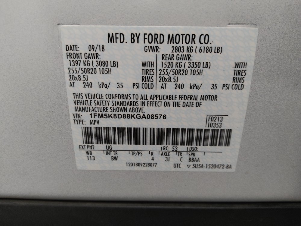 Used 2019 Ford Explorer XLT w/ Equipment Group 202A AWD/4WD image 33