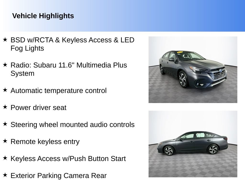 Used 2025 Subaru Legacy Premium AWD/4WD image 2