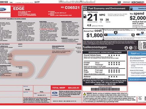 Used 2019 Ford Edge ST w/ Equipment Group 401A AWD/4WD image 14