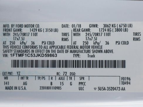 Used 2018 Ford F150 XL w/ Equipment Group 101A Mid image 48