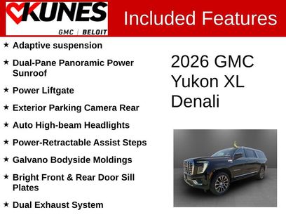 New 2026 GMC Yukon XL Denali w/ Sun & Power Step Package