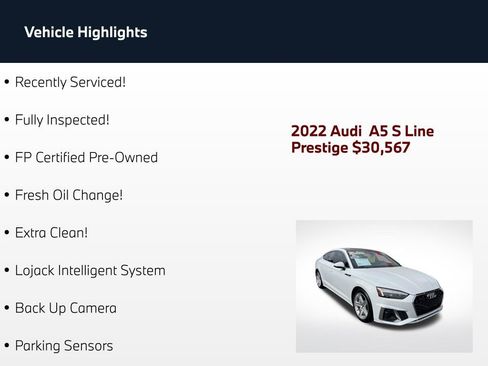 Used 2022 Audi A5 2.0T Prestige AWD/4WD image 2