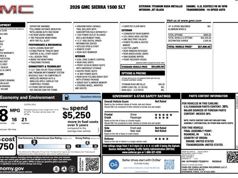 Used 2026 GMC Sierra 1500 SLT image 5