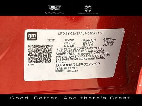 Certified 2023 Cadillac CT4 V w/ Navigation Package image 58