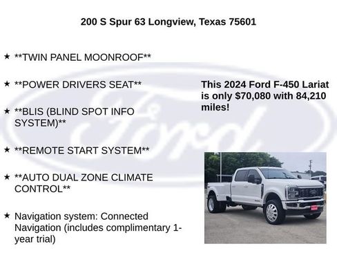 Used 2024 Ford F450 Lariat w/ Lariat Ultimate Package AWD/4WD image 20