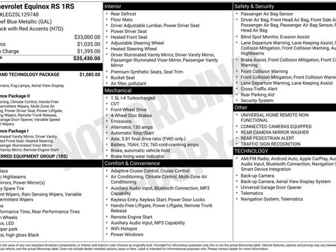 Used 2025 Chevrolet Equinox RS w/ Safety and Technology Package FWD image 41