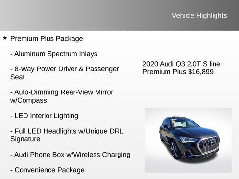 Used 2020 Audi Q3 2.0T Premium Plus w/ Premium Plus Package image 20