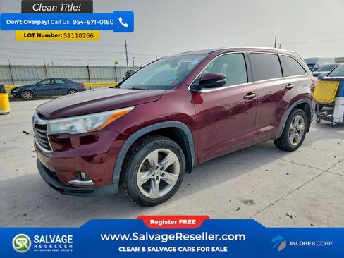 Used 2015 Toyota Highlander Limited Platinum AWD/4WD image 1
