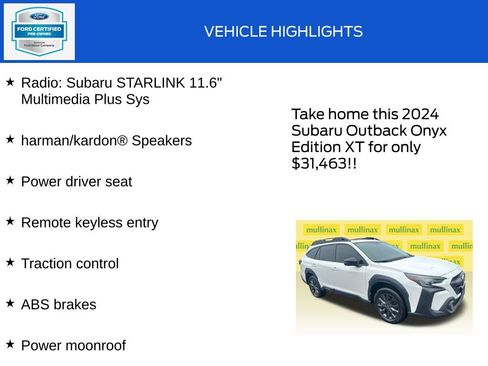 Used 2024 Subaru Outback Onyx Edition XT AWD/4WD image 18