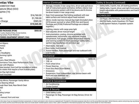 Used 2007 Pontiac Vibe w/ Preferred Package FWD image 33
