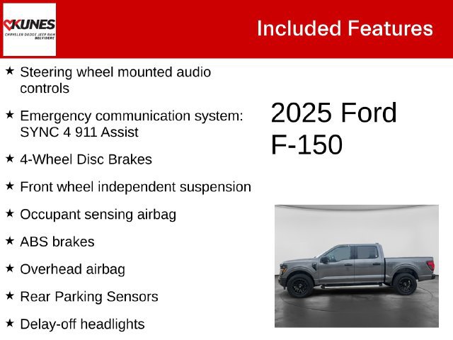 Used 2025 Ford F150 XLT w/ Equipment Group 301A Standard AWD/4WD image 4