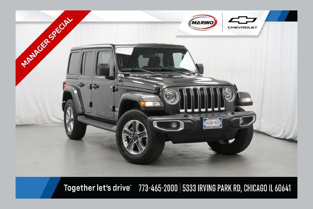 Used 2020 Jeep Wrangler Unlimited Sahara w/ Cold Weather Group AWD/4WD image 1