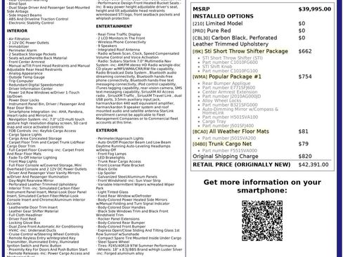 Used 2017 Subaru WRX STI Limited w/ Popular Package #1 image 3