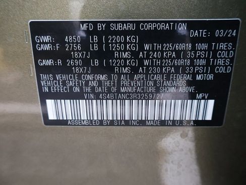 Used 2024 Subaru Outback Limited image 42