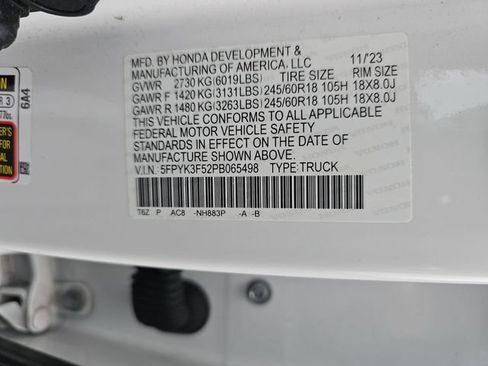 Used 2023 Honda Ridgeline RTL image 38