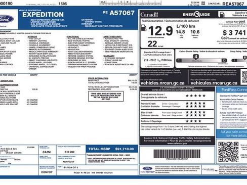 Used 2024 Ford Expedition Limited AWD/4WD image 6