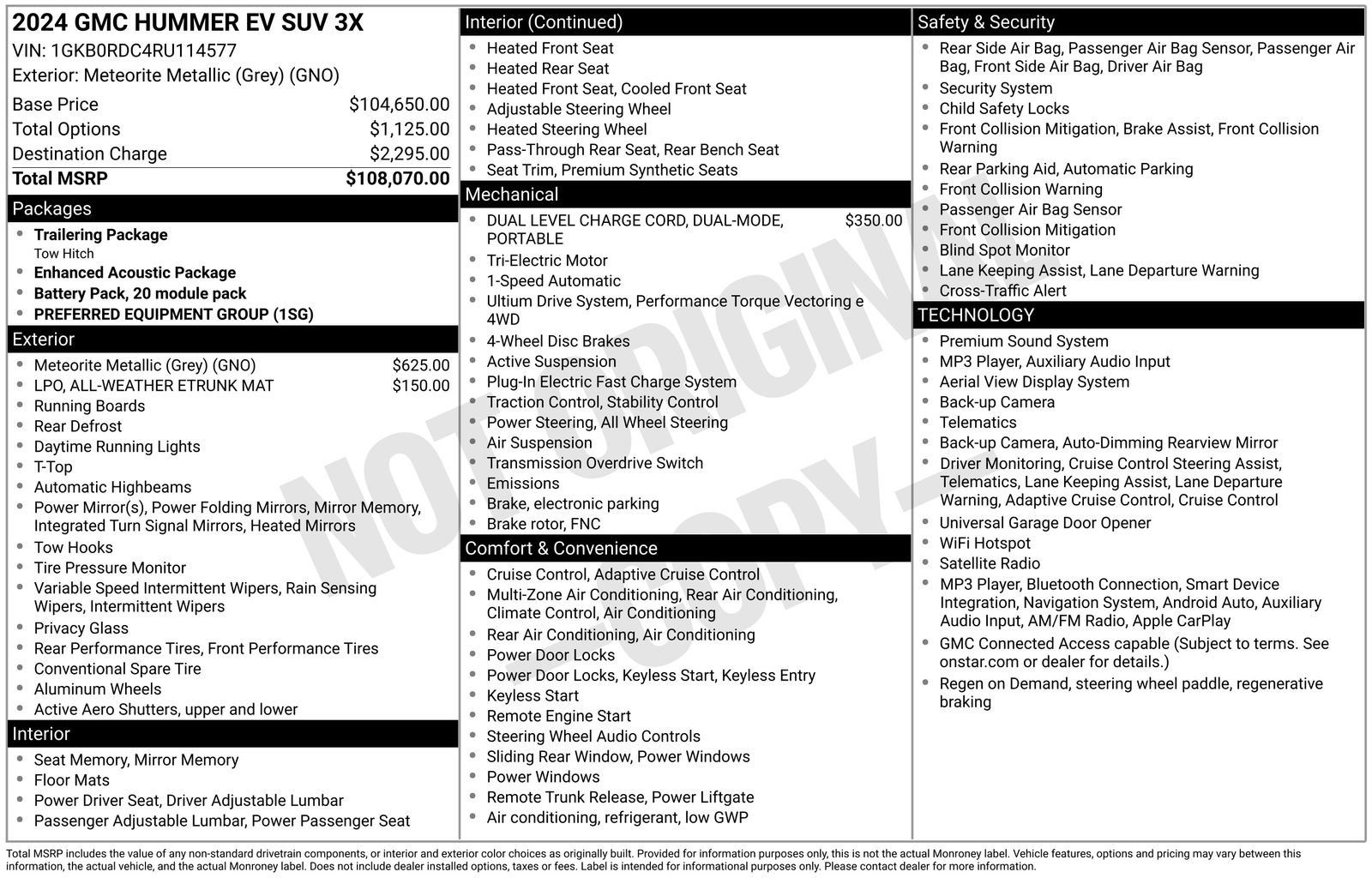 Used 2024 GMC Hummer EV 3X AWD/4WD image 4