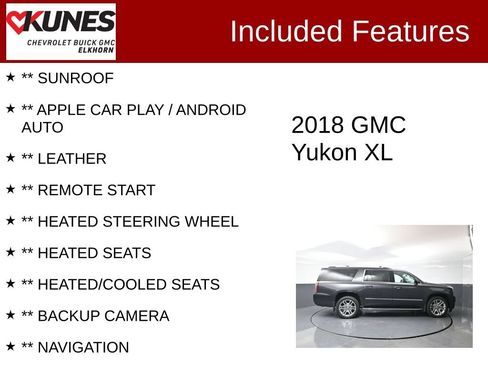 Used 2018 GMC Yukon XL SLT w/ Premium Edition AWD/4WD image 2