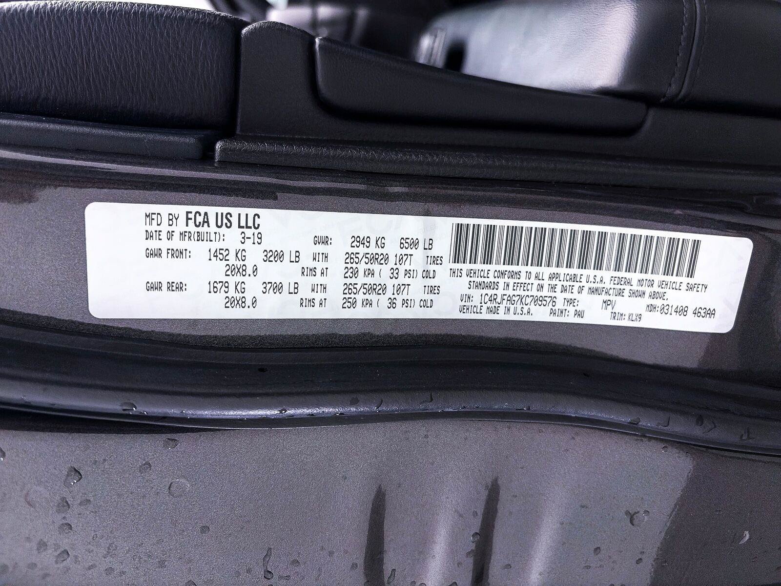 Used 2019 Jeep Grand Cherokee Altitude AWD/4WD image 34