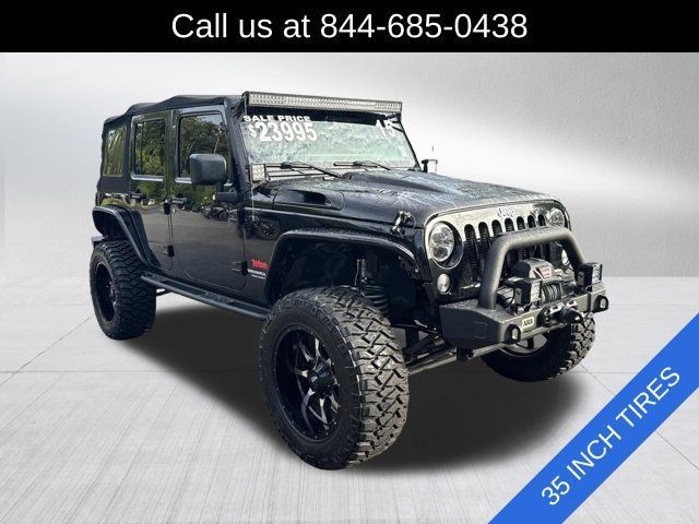 Used 2015 Jeep Wrangler Unlimited Rubicon w/ Connectivity Group AWD/4WD image 3