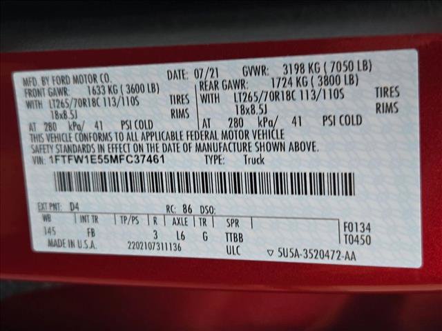 Used 2021 Ford F150 XLT w/ Equipment Group 302A High AWD/4WD image 15