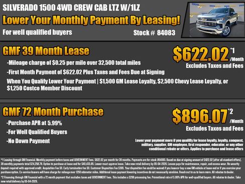 New 2026 Chevrolet Silverado 1500 LTZ w/ LTZ Premium Package AWD/4WD image 2