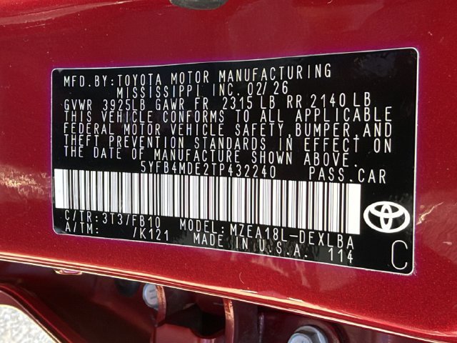 Certified 2026 Toyota Corolla LE FWD image 25