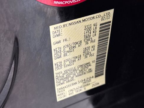 Used 2022 Nissan Titan S w/ S Utility Package image 27