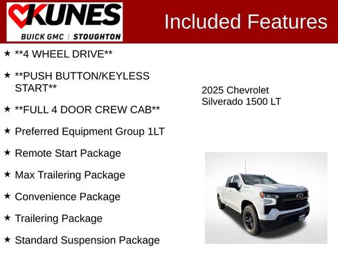 Used 2025 Chevrolet Silverado 1500 LT w/ Work Truck Package image 3