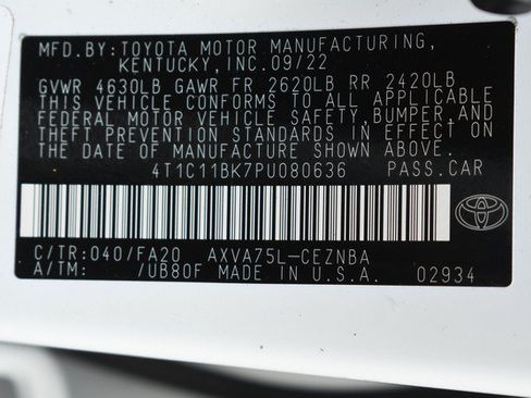 Certified 2024 Toyota Camry SE w/ Audio Upgrade Package FWD image 33