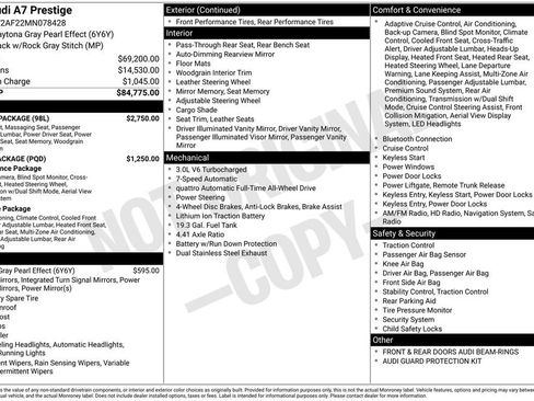 Used 2021 Audi A7 3.0T Prestige w/ Luxury Package image 18