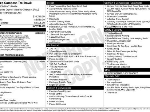 Certified 2022 Jeep Compass Trailhawk w/ Trailhawk Elite Group image 33
