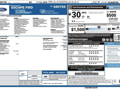 Used 2023 Ford Escape ST-Line w/ Tech Pack #1 FWD image 4
