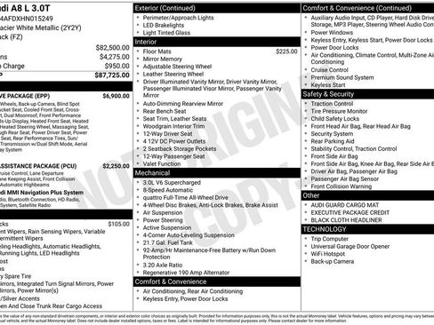 Used 2017 Audi A8 L 3.0T w/ Executive Package image 24