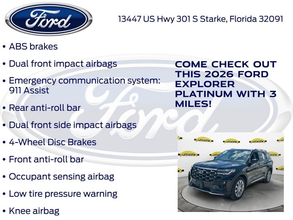 New 2026 Ford Explorer Platinum RWD image 30
