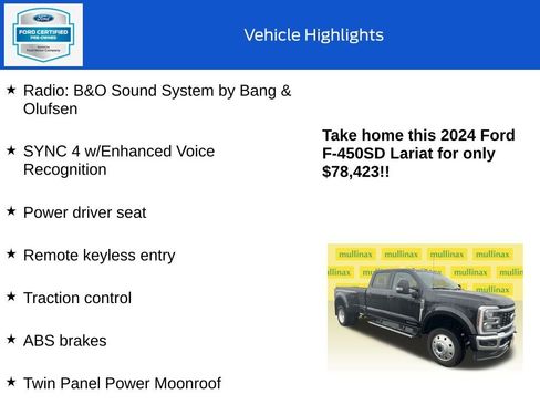 Certified 2024 Ford F450 Lariat w/ Camper Package image 10