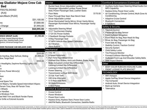 New 2025 Jeep Gladiator Mojave w/ Convenience Group image 35