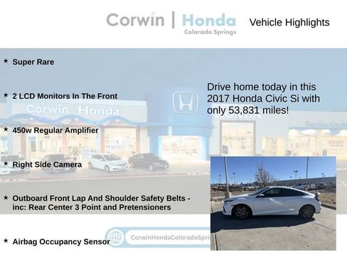 Used 2017 Honda Civic Si image 6